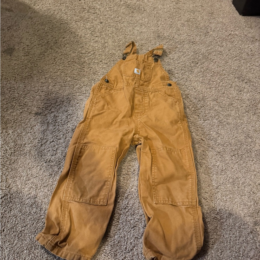 Kids Tan Carhart Overalls